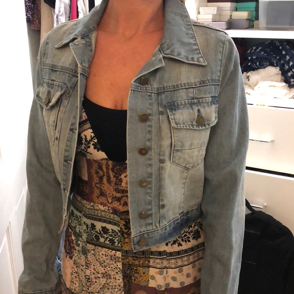 LF Vintage cropped jean jacket